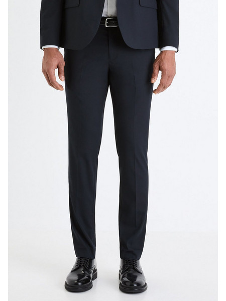 Celio Ανδρικό Παντελόνι Chino Ελαστικό Slim Εφαρμογή Navy Μπλε BOAMAURY