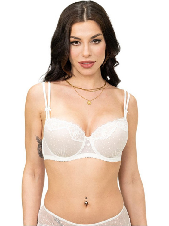Miss Rosy Σουτιέν Balconette Push Up με Μπανέλα Εκρού 197