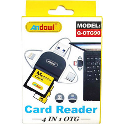 Andowl Q-OTG90 Card Reader OTG Lightning USB-C & USB-A για SD / microSD