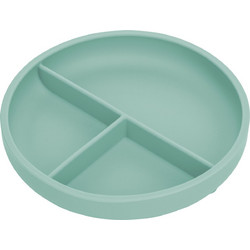 FreeON Πιάτο Σιλικόνης με Χωρίσματα Green