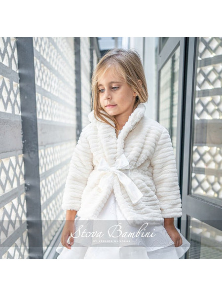 Stova Bambini Βαπτιστική Γούνα για Κορίτσι 1τμχ AW23G10
