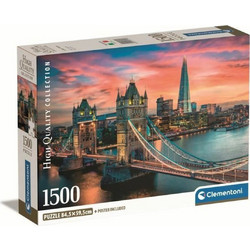 Puzzle Clementoni Compact Box High Quality Collection Λυκόφως Λονδίνο 1500 Κομμάτια
