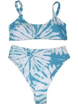 Sandra Fellini Bikini Set Μπουστάκι Ψηλόμεσο Γαλάζιο 22-36B