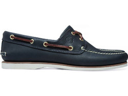 Timberland Classic Boat 2 Eye Ανδρικά Μοκασίνια Boat Shoes Δερμάτινα Navy Μπλε TB074036484