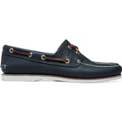 Timberland Classic Boat 2 Eye Ανδρικά Μοκασίνια Boat Shoes Δερμάτινα Navy Μπλε TB074036484