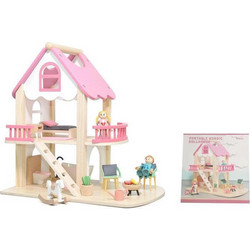 Zita Toys Ξύλινο Σπίτι Διώροφο 005.02YD