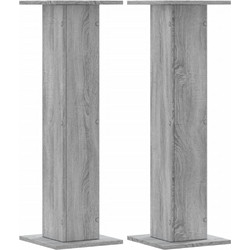 vidaXL 852677 Βάσεις Ηχείων Δαπέδου Sonoma Grey