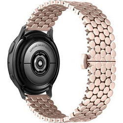 Beline Honeycomb Μεταλλικό Λουράκι Rose / Gold (Universal 20mm)