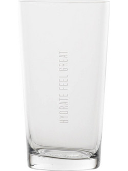 Raeder Ποτήρι Νερού Γυάλινo Hydrate Feel Great 150ml RD0015599