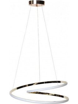 Globobox C914/500 Κρεμαστό Φωτιστικό Οροφής Μονόφωτο LED με Φυσικό Λευκό Φως Χρυσό 914-500-1