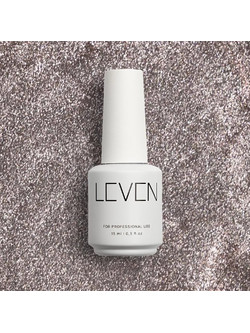 Leven 329 Rose Gold Glitter Ημιμόνιμο Βερνίκι Νυχιών 15ml