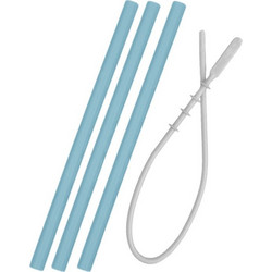 Minikoioi Καλαμάκια Σιλικόνης Blue 3τμχ