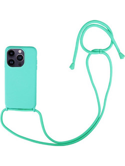 Sonique Silicone CarryHang Back Cover Light Blue (iPhone 14 Pro)