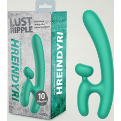 Chisa Novelties Lust Ripple Hreindyri Διπλός Δονητής 19cm Πράσινος