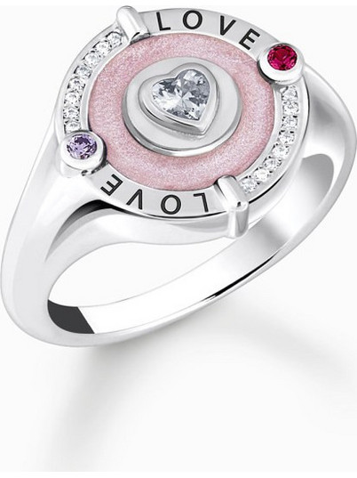 Thomas Sabo Γυναικείο Δαχτυλίδι Σεβαλιέ Καρδιά TR2447-390-9-
