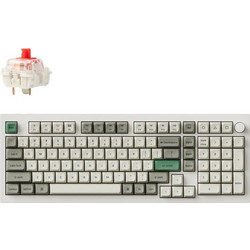 Keychron Q5 Max QMK/VIA Ασύρματο Μηχανικό Gaming Πληκτρολόγιο με Gateron Jupiter Red Διακόπτες RGB White