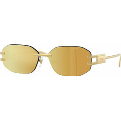 Versace VE2274 10027P Γυναικεία Γυαλιά Ηλίου Πολυγωνικά Χρυσά με Κίτρινο Φακό