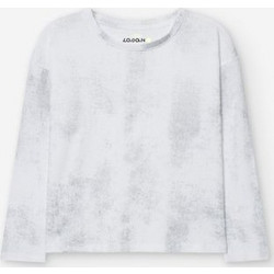 Losan Παιδικό T-Shirt Μακρυμάνικο Λευκό Γκρι LKGAP030324095