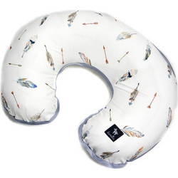 Lanila Pure Velvet Μαξιλάρι Θηλασμού Λευκό Γαλάζιο 55cm
