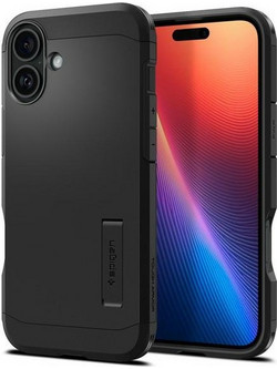 Spigen Tough Armor AI MagFit Back Cover Black (iPhone 16)