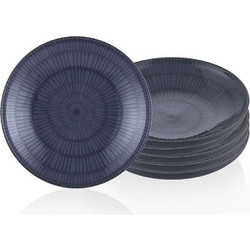 Hermia Πιάτα Βαθιά Κεραμικά 22cm 6τμχ 280TMA3136