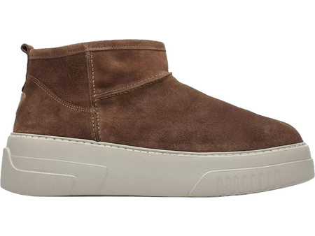 Commanchero Γυναικεία Μποτάκια Πλατφόρμα Suede Καφέ με Γούνα 51243-426