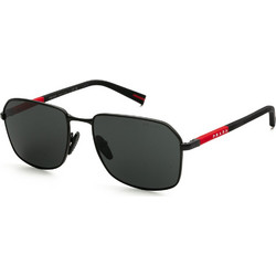 Prada PSA51S 1BO06F Ανδρικά Γυαλιά Ηλίου Aviator Μεταλλικά Μαύρα με Μαύρο Φακό