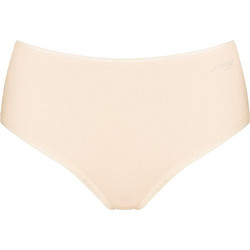 Sloggi Βαμβακερά Ψηλόμεσα Γυναικεία Slip Μπεζ 2Pack 10213092-00CS