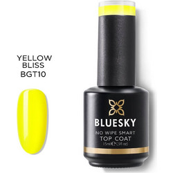 Bluesky No Wipe BGT10P Yellow Bliss Top Coat Ημιμόνιμο Βερνίκι Νυχιών 15ml