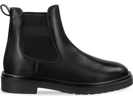 Gant Boggar Ανδρικά Chelsea Μποτάκια Δερμάτινα Μαύρα 29651740-G00