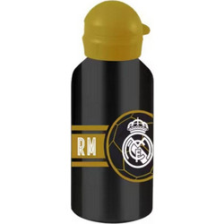 Must Real Madrid Παιδικό Παγούρι Αλουμινίου BPA Free Μαύρο 500ml