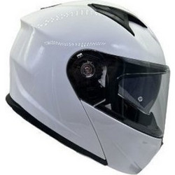 Faseed FSD 967 White Κράνος Μηχανής Flip-Up 1700gr