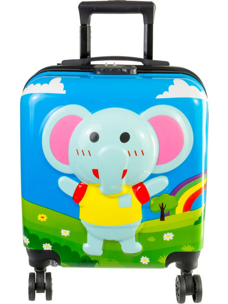 A2S Color Elephant 40-NE-285-05 Παιδική Βαλίτσα Καμπίνας 45x35x20cm με 4 Ρόδες Πολύχρωμη