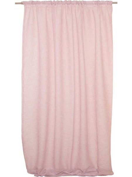 Viopros Κουρτίνα Παραθύρου Γάζα με Τρέσα 140x270 Blush Pink 9290