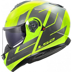 LS2 FF908 Strobe II Code Grey Yellow Κράνος Μηχανής Flip-Up 1700gr