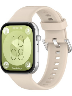 Silver Buckle Λουράκι Σιλικόνης Ivory White (Huawei Watch Fit 3)