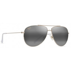 Maui Jim 665-16A Ανδρικά Γυαλιά Ηλίου Aviator Μεταλλικά Χρυσά με Μαύρο Φακό