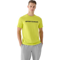 4F Ανδρικό Αθλητικό T-Shirt Lime 4FWAW24TTSHM1586-45S