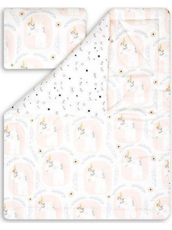 Fun with Mum Unicorn Σετ Κούνιας White 2τμχ