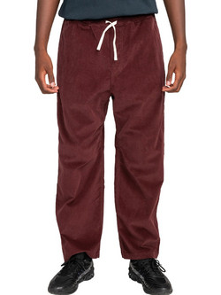 Element Ανδρικό Παντελόνι Chino Κοτλέ Loose Εφαρμογή Μπορντό ELYNP00154-RSQ0