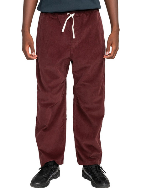 Element Ανδρικό Παντελόνι Chino Κοτλέ Loose Εφαρμογή Μπορντό ELYNP00154-RSQ0