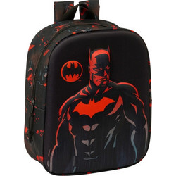 Safta Batman Σχολική Τσάντα Πλάτης Νηπιαγωγείου Μαύρη 622481011