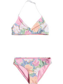 ROXY Flower Παιδικό Μαγιό Bikini Set για Κορίτσι Ροζ Πολύχρωμο ERLX203203-BKD6