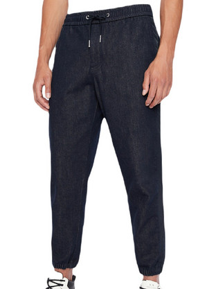 Armani Exchange Ανδρικό Παντελόνι Φόρμας με Λάστιχο Navy Μπλε 6LZPG2Z1W2Z05FH