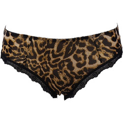 Gsecret Γυναικείο Slip με Δαντέλα Καφέ 85378-24456