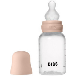 BIBS Πλαστικό Μπιμπερό με Θηλή Σιλικόνης 0+ Μηνών Blush 150ml