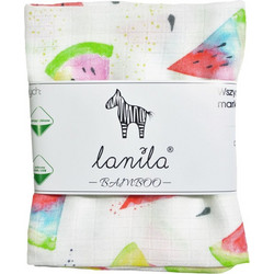 Lanila Juicy Πάνα Αγκαλιάς από Μουσελίνα Λευκή 75x75cm