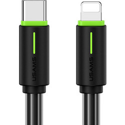 Usams US-SJ735 USB-C to Lightning Cable 30W 1m Black SJ735USB01