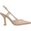 Nine West Vassa Γόβες Slingback Δερμάτινες με Λεπτό Ψηλό Τακούνι Nude