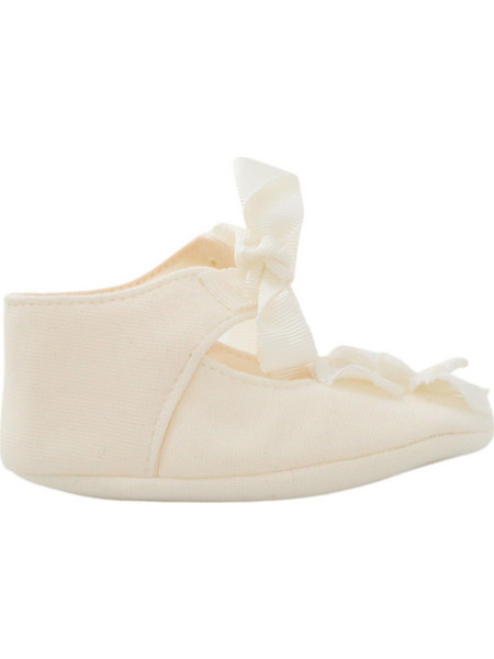 Monnalisa Βρεφικές Μπαλαρίνες Αγκαλιάς Εκρού 6207-0001